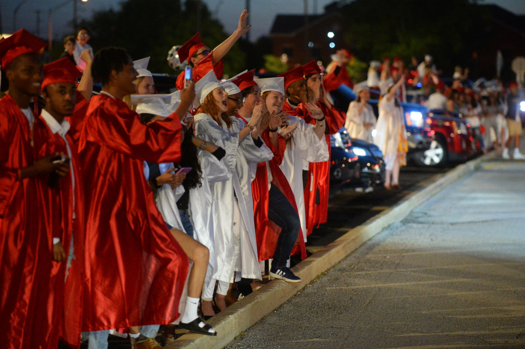 Munster grads sent off with online ceremony, parade